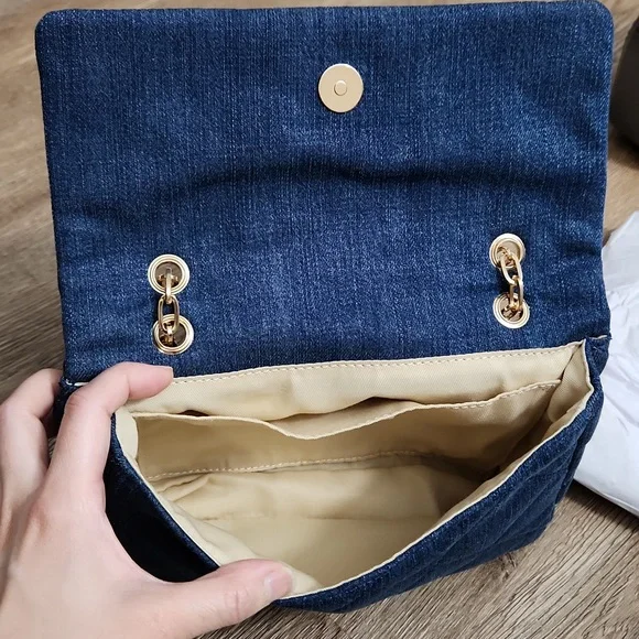 Quilted Denim Bag - NWT - Picture 5 of 10